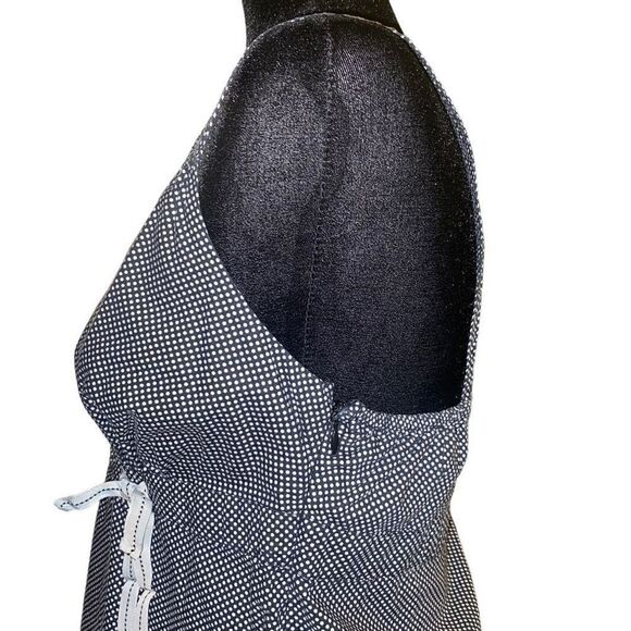 Tommy Hilfiger Black with White Polkadots Babydoll Style Halter Top Sz 10 - Picture 6 of 11
